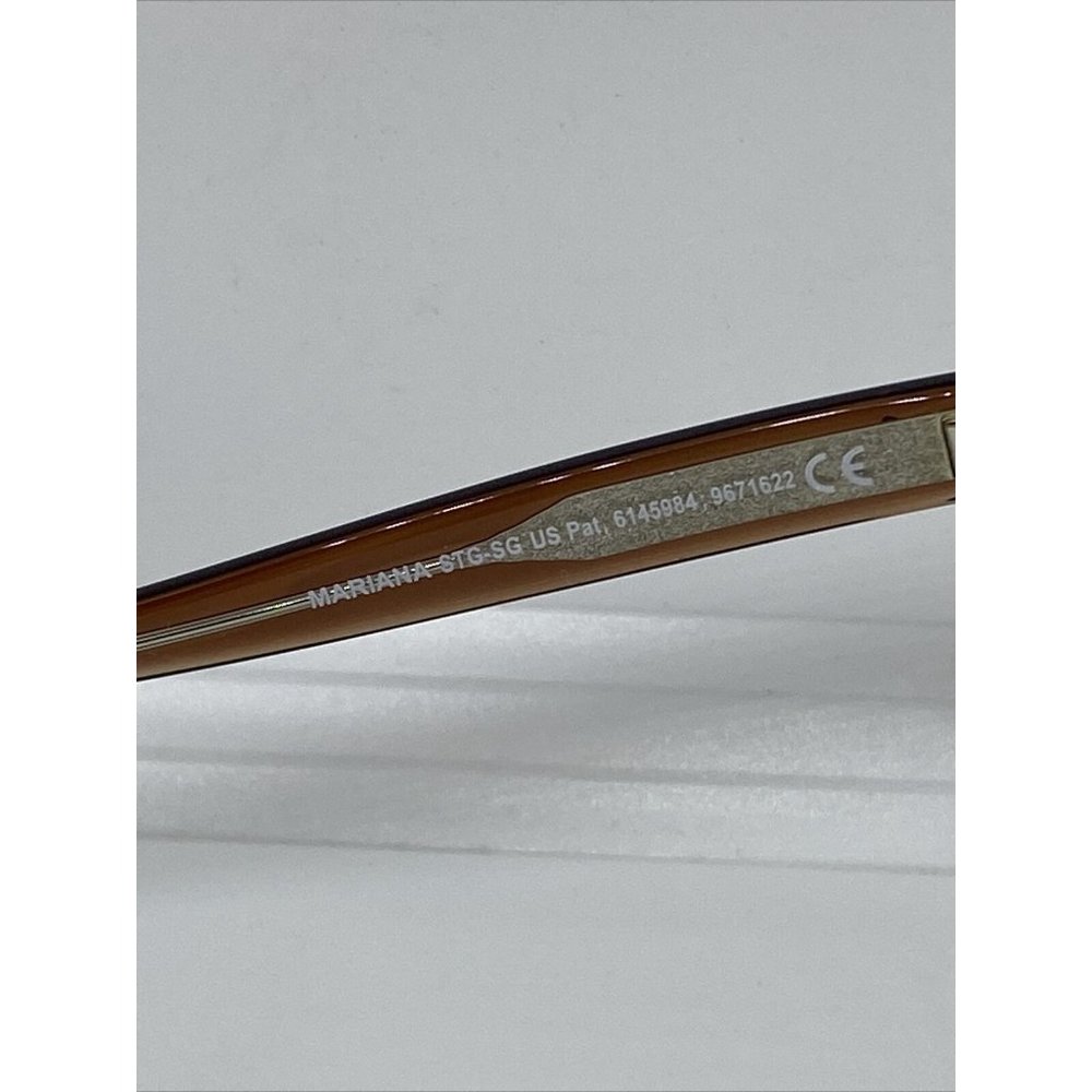 Maui Jim Mariana MJ 828-25E Sunglasses Frames Round Brown/Clear 55/18/140 NWOT - Picture 7 of 7